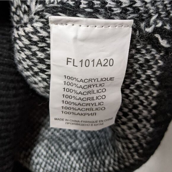 LILI SIDONIO MOLLY BRACKEN Plaid Mock Neck Sweater M/L - Picture 5 of 6